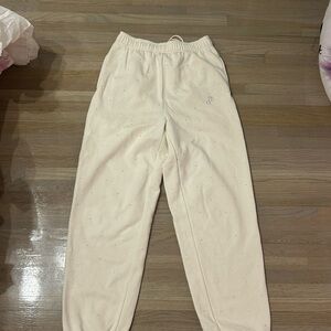 VS Pink Cream Sweatpants